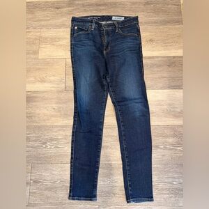 AG Farrah Skinny Ankle High Rise Women's Dark Blue Jeans 27